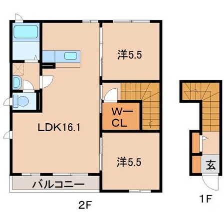 シャーメゾン新中島の物件間取画像